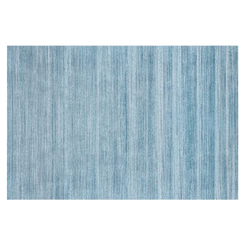 北欧简约现代地毯 客厅茶几卧室ins风素蓝色地中海风格地垫定制