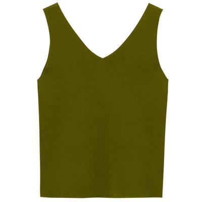 exception例外女装v领垂感背心