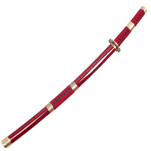 索隆刀和道一文字黑刀秋水三代鬼彻三刀流阎魔动漫cos道具未开刃