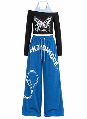 秋季女童爵士舞演出服套装