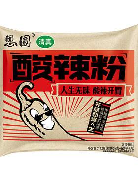 思圆酸辣粉112g袋装粉丝粉条