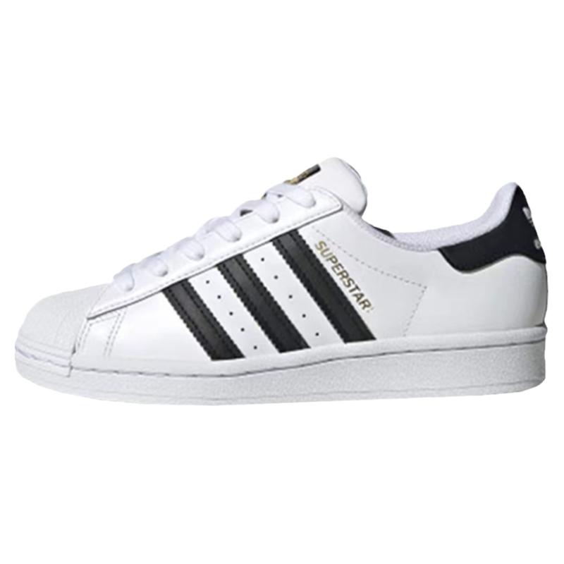 Adidas三叶草originals Superstar 经典款金标贝壳休闲板鞋FU7712