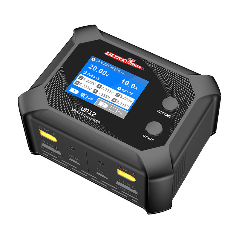 双通道锂电池智能平衡充电器200W