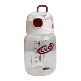 水杯吸管杯2025新款女杯子玻璃杯高颜值带刻度孕妇产妇专用耐高温