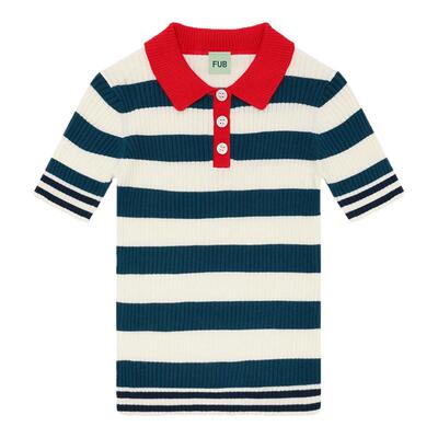 Little现货 丹麦FUB SS26春夏儿童中性罗纹有机棉上衣短袖短裤