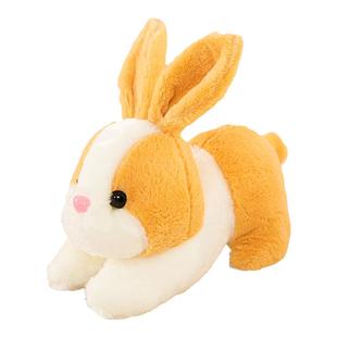 小白兔玩偶仿真趴兔子公仔毛绒玩具情侣一对治愈系玩偶布娃娃礼物