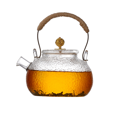 耐高温玻璃煮茶壶提梁烧水壶