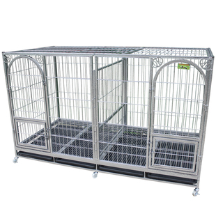特大型犬专用 190大笼子加粗子母型双门狗笼藏獒德牧犬笼隔断笼