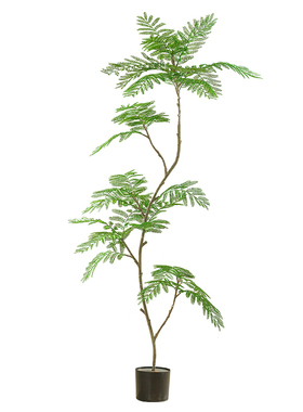 蓝花楹仿真绿植高端轻奢落地摆件室内客厅高级仿生假植物装饰造景