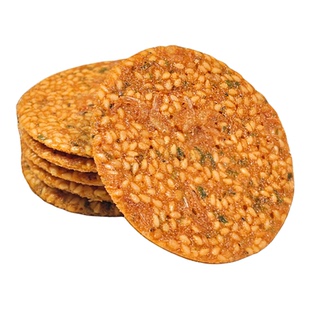 潮汕特产解馋零食黑芝麻味南澳虾饼虾味片早餐代餐薄酥饼干海鲜饼