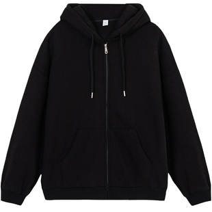 回力加绒加厚灰色开衫卫衣男士春秋冬季2025新款男生重磅拉链外套