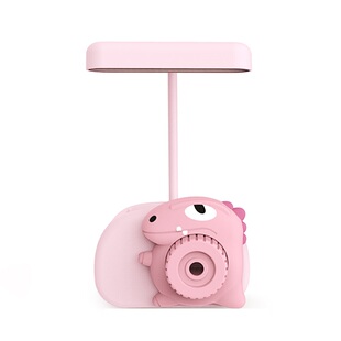 恐龙相机迷你台灯便携学生宿舍充电带笔筒铅笔削儿童护眼LED夜灯