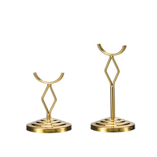 不锈钢台号牌席位卡夹自助餐牌座插卡台签婚庆桌号餐牌支架名片夹