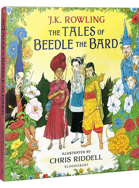 预售英文原版 诗翁彼豆故事集新版精装插图插画版the Tales of Beedle the Bard JK罗琳哈利波特系列外传Harry Potter周边