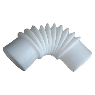 工业洗衣机排水管白色波纹伸缩厨房下水伸缩软连接硅胶套 PVC接头