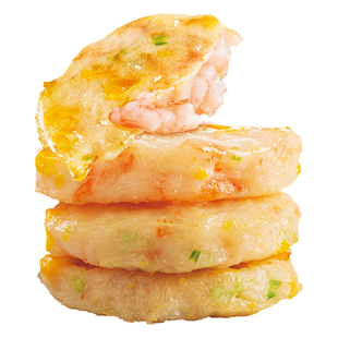 小霸龙果蔬鲜虾饼早餐半成品加热即食空气炸锅食材【下划领补贴】