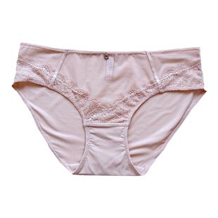 『花时间』北欧派!纯欲蕾丝内裤少女性感丝滑冰丝超薄透气三角裤