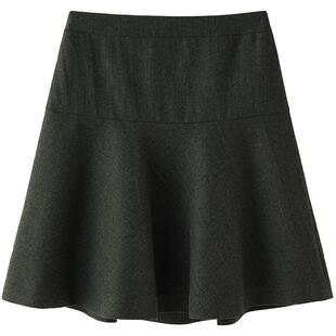 【重工金丝肌理】LANDI羊毛套装半裙女秋冬新款短款半身裙