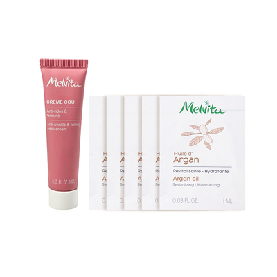 蜜葳特颈部精华+阿甘油体验套装