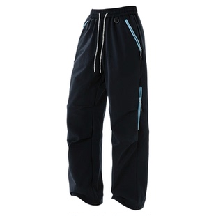 稻草人户外冲锋裤女士2025新款秋冬防风防水登山裤速干旅行长裤男