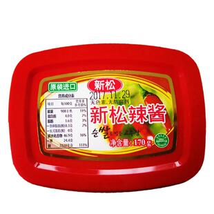 新松辣酱170g韩国进口泡菜汤拌饭烤肉部队火锅调味品包邮好日期