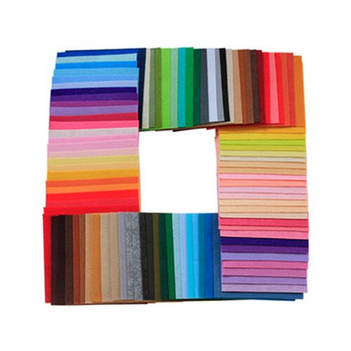1mm厚40色不织布学生手工制作材料布料30cm选色彩毛毡幼儿园作业