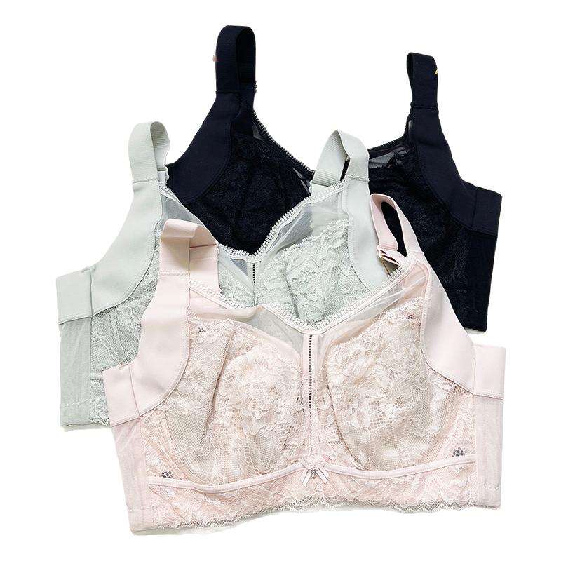 欧蜜莎5729软钢圈大胸显小超薄全罩杯上托防下垂收副乳调整型内衣