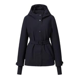 VGRASS全骨位压胶轻暖羽绒服女冬新款短款连帽腰带束腰显瘦90鹅绒