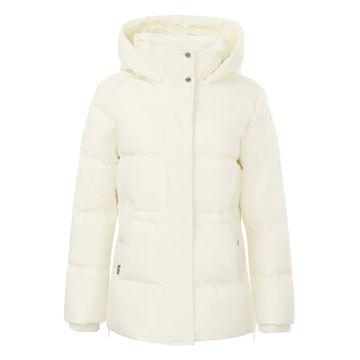 OROLAY休闲中长款连帽羽绒服