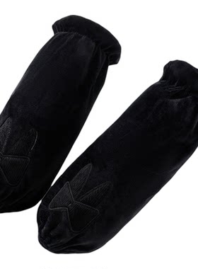 袖套女款工作加长款绒服防脏护袖