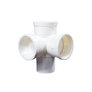 PVC排水110下缩四通内插平面立体四通缩口四通内插排水配件50 75