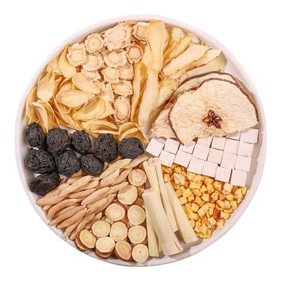 麦冬甘草雪梨生津茶百合桔梗玉竹水口嘴干喝润燥适合秋季养生茶