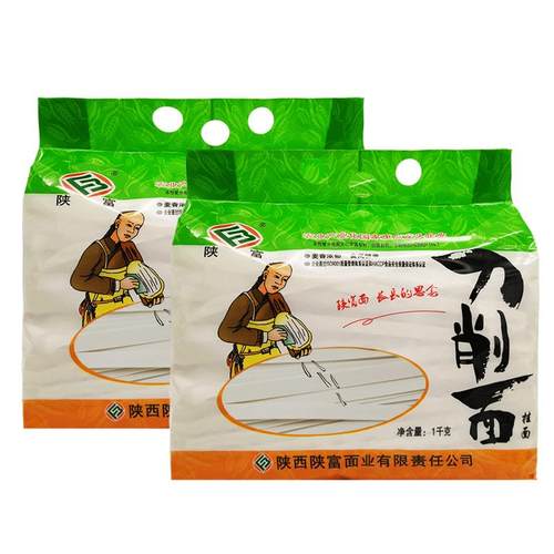 陕富刀削面4斤陕西宽面条油泼辣子裤带面干拌面速食挂面批发袋装