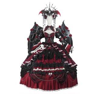 【现货】女爵·华丽款暗黑哥特风华夏喵原创Lolita魔女连衣裙
