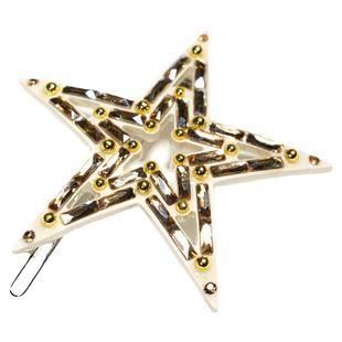 BlingBling夜星边夹~明星同款~气质五星青蛙扣夹刘海夹头饰发夹