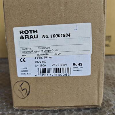议价ROTH&RAU 隔离器10001984 SV9343.010 160A 全新原包装