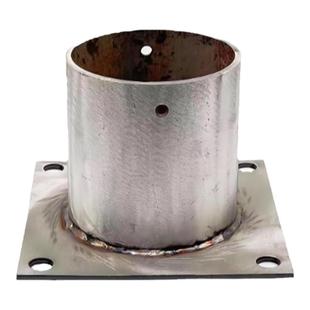 厂家直销正宗不锈钢圆形防腐木葡萄架立柱脚套柱子底座送安装螺丝