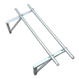 阳台晾衣架固定式室外架单双杆外墙窗外晒热镀锌角铁防盗网凉衣架