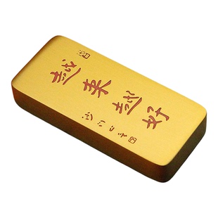 弘一法师越来越好实心黄铜镇纸手把件文房四宝书法压纸国风摆件