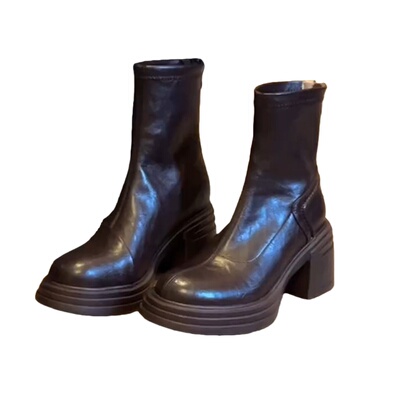 真皮版~内增高7/10cm弹力短靴