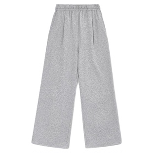 CONCISE-WHITE简白2025新款简约宽松阔腿裤休闲裤时髦长裤女