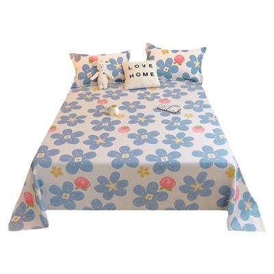 全棉床单单件纯棉被单枕套三件套