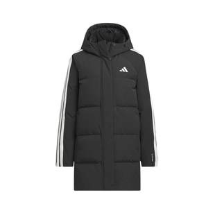 adidas阿迪达斯冬季新款女子运动休闲羽绒服中长款保暖外套KC2486