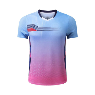 羽毛球服套装男短袖速干女上衣韩版网球服乒乓球团队运动服定制