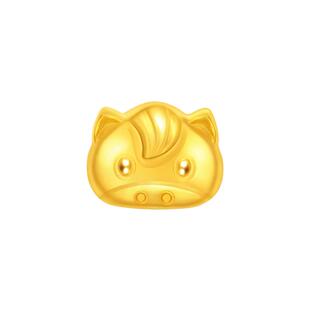 【节日礼物】周大福马年生肖福字小马足金黄金金豆金章计价IF2750