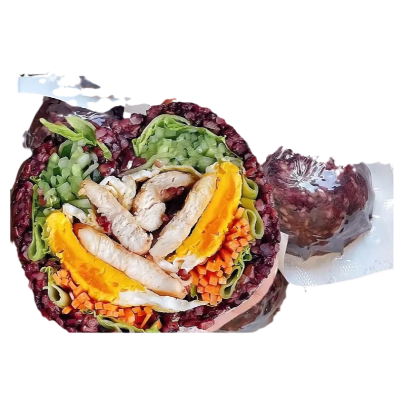 七色糙米饭团开袋即食减肥专用