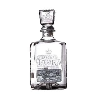 俄罗斯原装进口Vodka沙皇金樽牌银标风味伏特加500ml洋酒烈酒