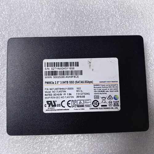 【请询价】PM863a3.84T2.5寸SATA企业级固态硬