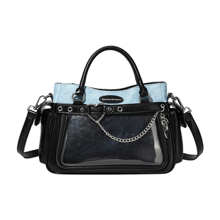 香蕉家原创设计链恋双拼痛包漫展二次元小食量娃包单肩斜挎手提包