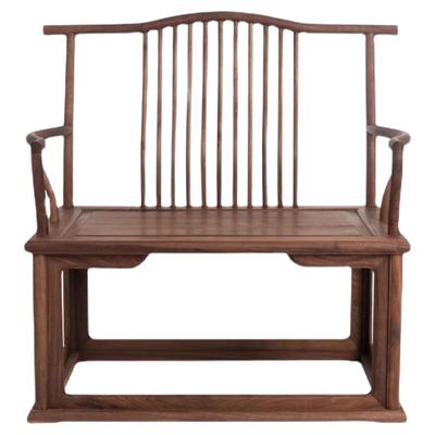 茶台主人椅子现代风泡茶主人椅老榆木主人椅实木大主椅茶室座椅